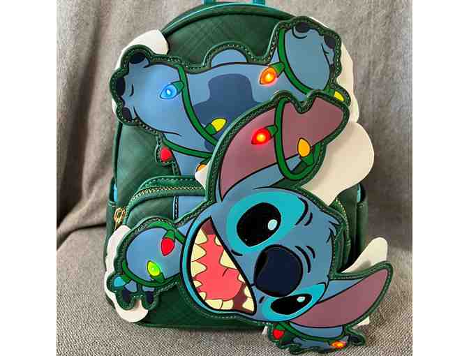 Loungefly Backpack - Disney's Lilo and Stitch (Stitch) - Christmas Lights