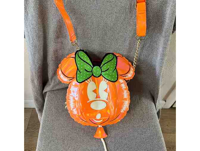 Loungefly Backpack - Disney's Minnie Mouse (Pumpkin Shaped Crossbody Purse)