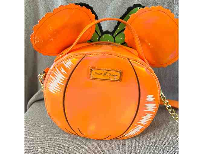 Loungefly Backpack - Disney's Minnie Mouse (Pumpkin Shaped Crossbody Purse)