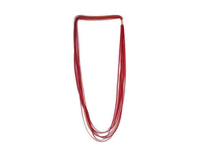 Minimum Design Pleated Necklace