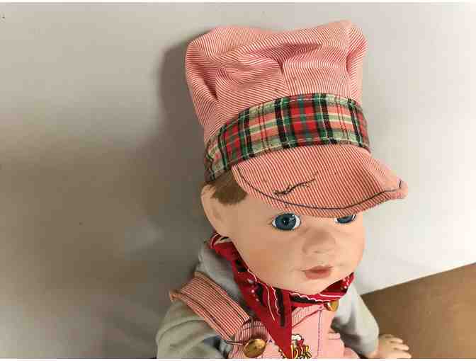 Porcelain Collector Doll with Train
