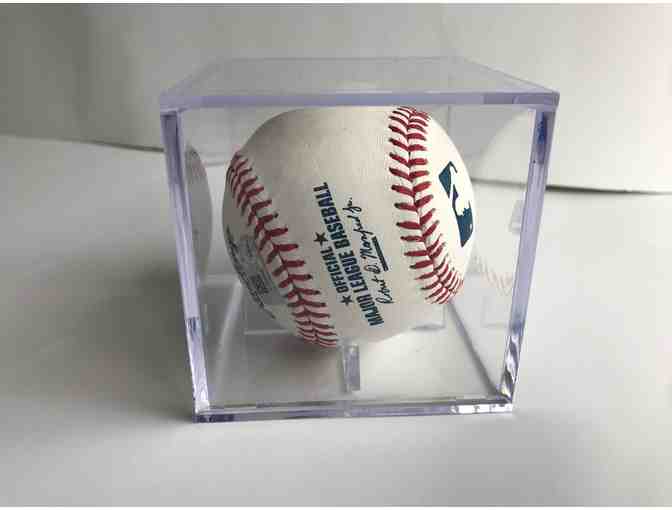 Detroit Tigers Pitcher Alex Wilson Autographed Baseball in case