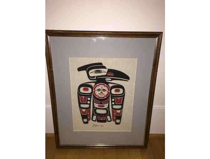 Barry Herem Framed Print 'Raven Steals the Sun'