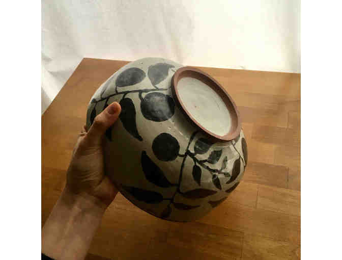 Handmade ceramic salad bowl