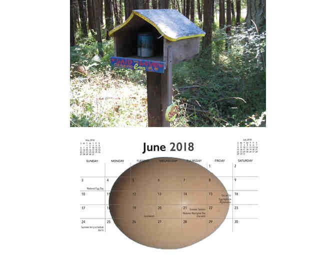 Empty Eggstands of Lopez Island 2018 Calendar