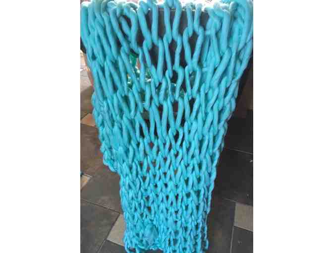 Hand-knit Throw Blanket