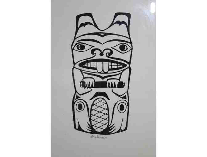 Framed Print, 'Beaver' (Non-Native Artist)