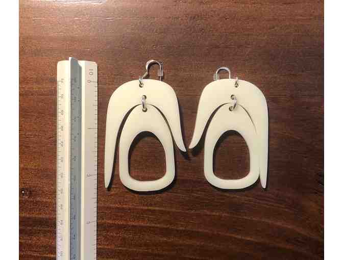 Salish Chandelier Earrings--Ivory