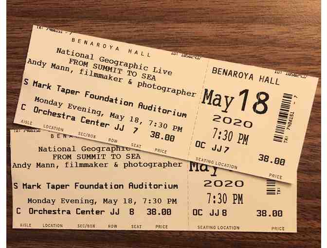 Two Tickets to National Geographic Live in Seattle (May 18, 7:30 pm)