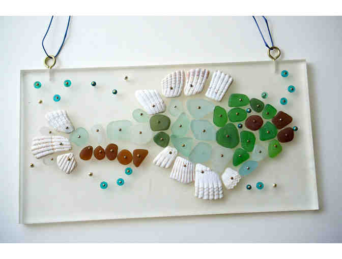 Seaglass Fish Mosaic