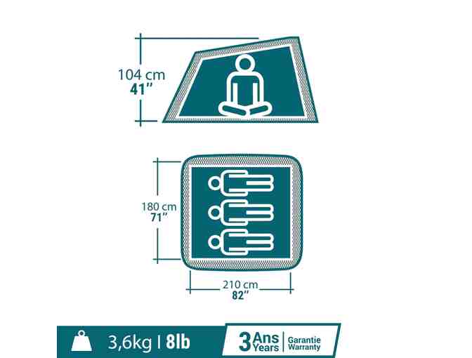 Pop-Up Tent for Three