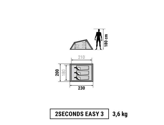 Pop-Up Tent for Three