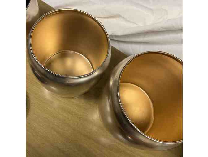 Vintage Copper Spun Canister Set