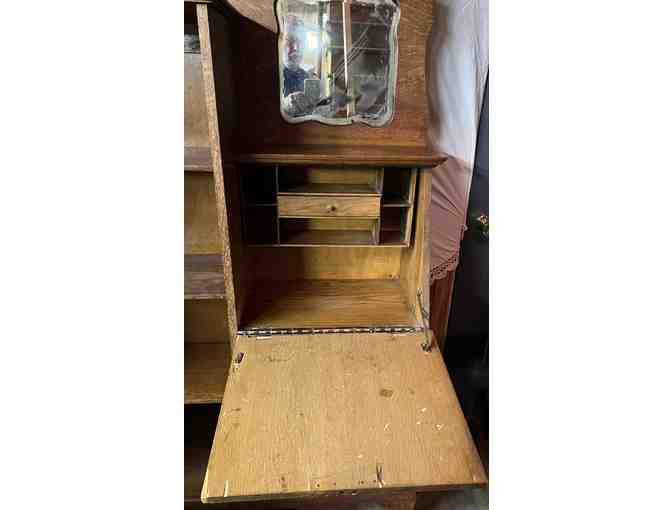 Antique Oak Secretary Desk