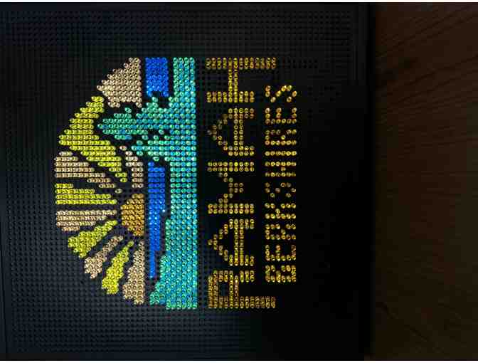 Ramah Logo in Lights - A Ramah Lite Brite!