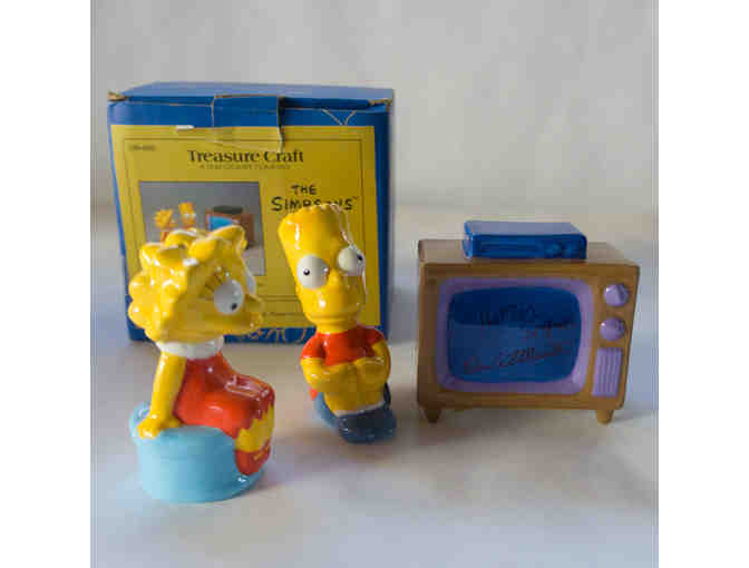 Simpsons Krusty Squeezies Figure+Bart and Lisa, Salt&Pepper Set+Go Simpsonic CD