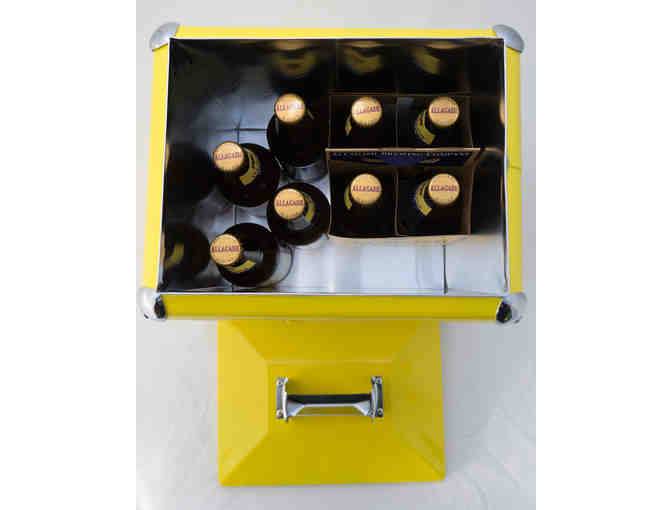 Allagash Retro Cooler+8 Allagash White Beer+2 Glasses