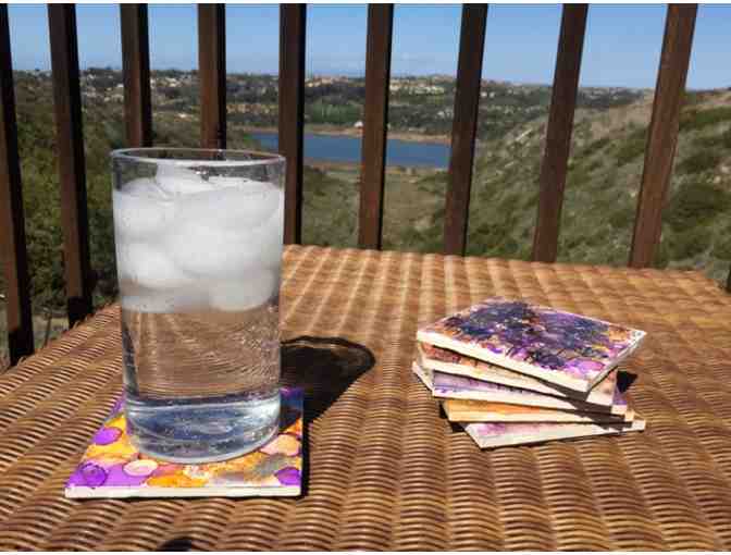 Ceramic Tile Coasters Art by Sra. Charles' Class