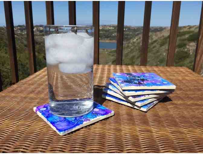 Ceramic Tile Coasters Art by Sra. Charles' Class