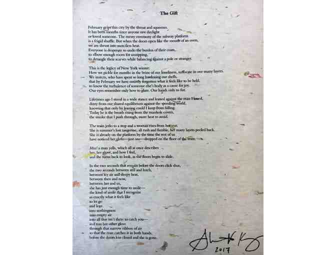 Signed Sarah Kay Poetry and 'Poetry Beyond the Page' Uniqlo Shirt - The Perfect gift!