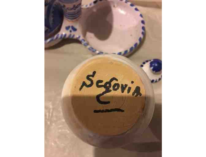 Segovia Spain Ceramic Oil and Vinegar Set