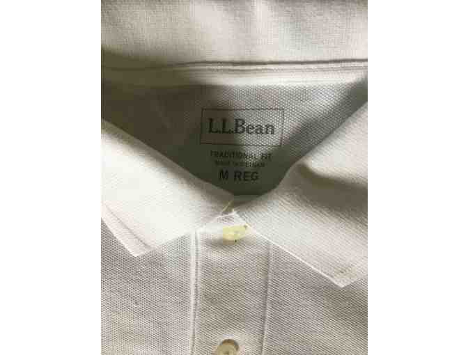 Premium Double L Polo with Custom CfR Logo - White Men's Size Medium