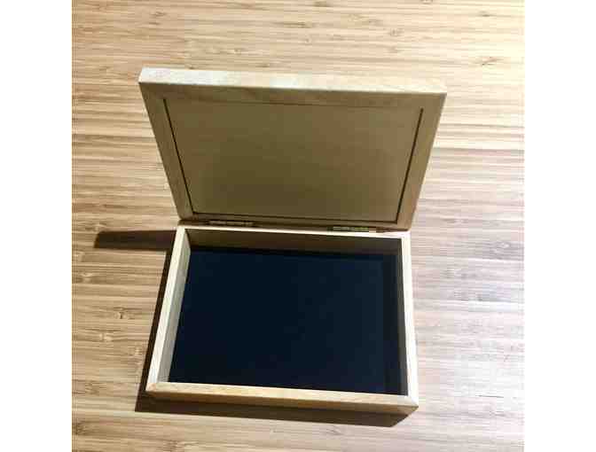 Handmade Marquetry Wood Trout Box