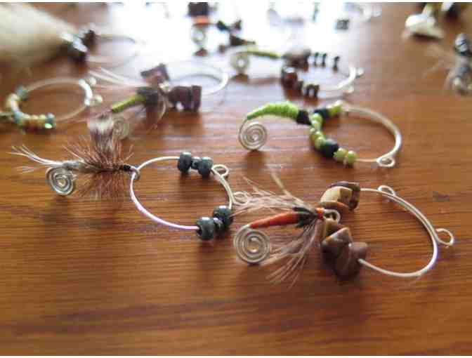 Hand Tied Wine Glass Charms!  Set #3