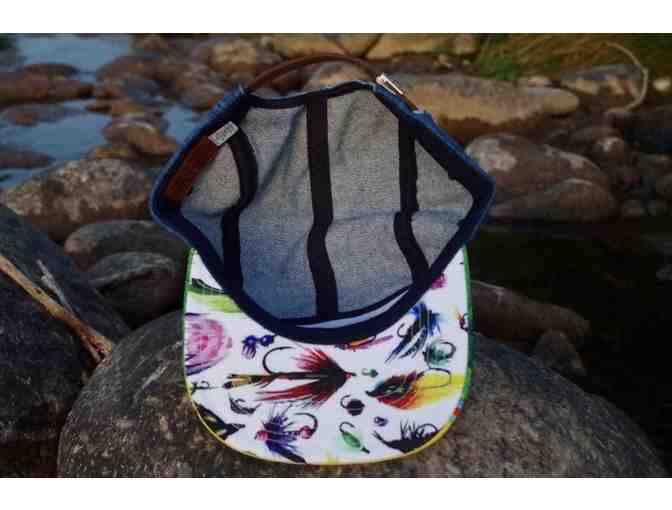 Mandy K. Hertzfeld Fly Art's Denim Brook Trout Five Panel hat