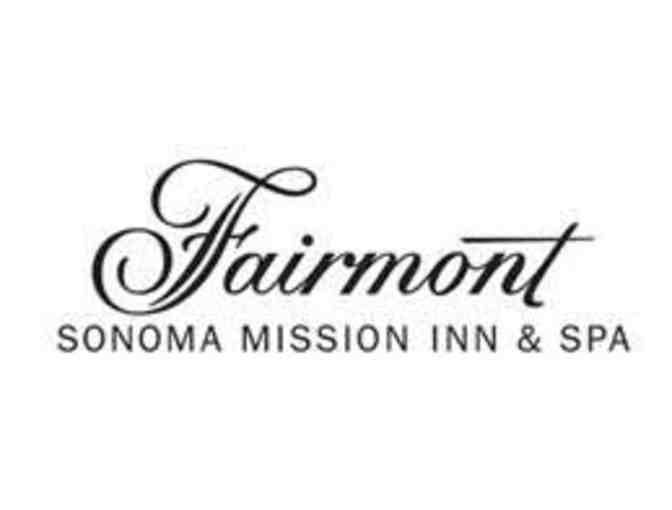 One (1) night stay and breakfast for 2 at Fairmont Sonoma Mission Inn