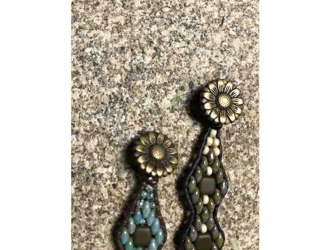 Two Bead Bracelets - Turquoise and Grey