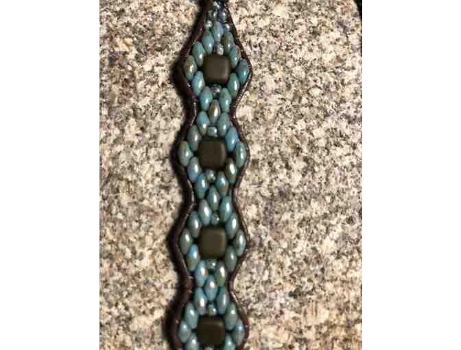 Two Bead Bracelets - Turquoise and Grey