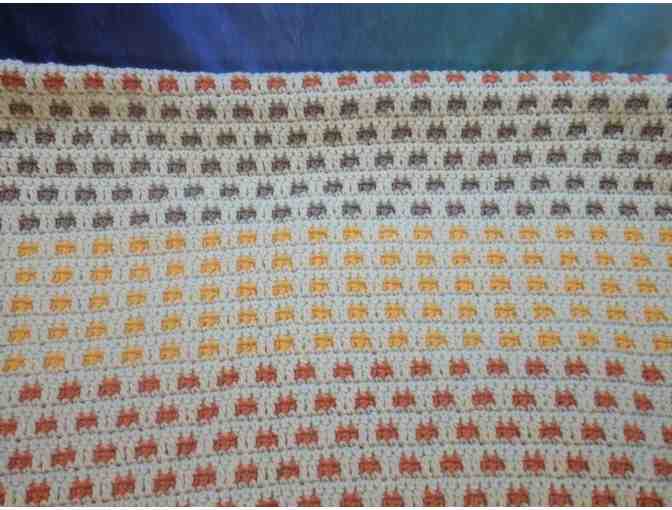 Handmade Mosaic Crochet Afghan - 50' x 70'