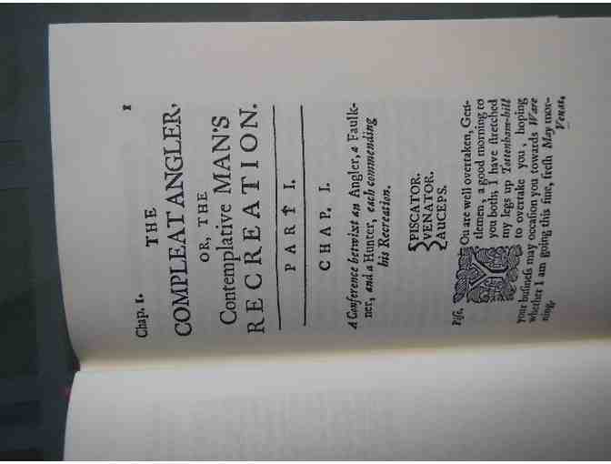 Bibliophileâs Delight - Izaak Walton's The Compleat Angler