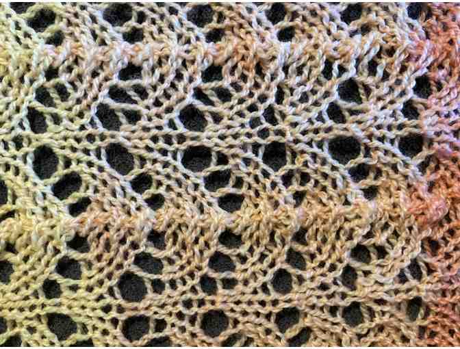 Hand-Knitted Large Rectangular Wrap/Shawl/Scarf - 60' x 21'