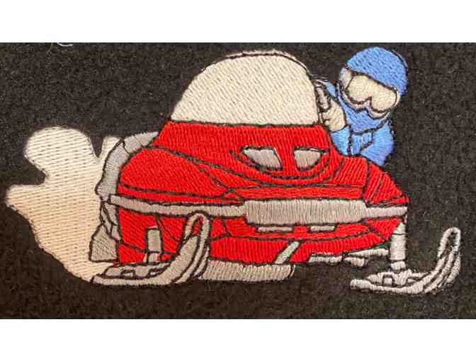 Embroidered Snowmobile Fleece