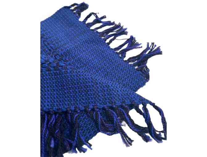 Blue Merino Fingerlace Scarf