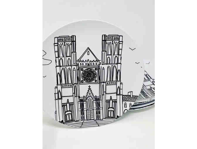 Grace Cathedral Plates by Michele Bell (set of 4)