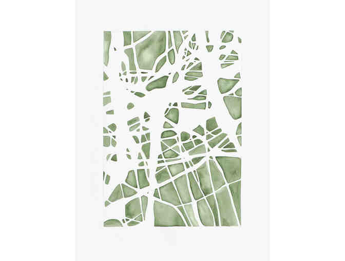 Farell Beam Studio - Framed Set of Two Prints ('Verte I and II Series Print')