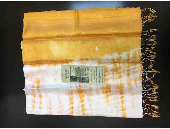 Handmade Fringed Thai Silk Scarf