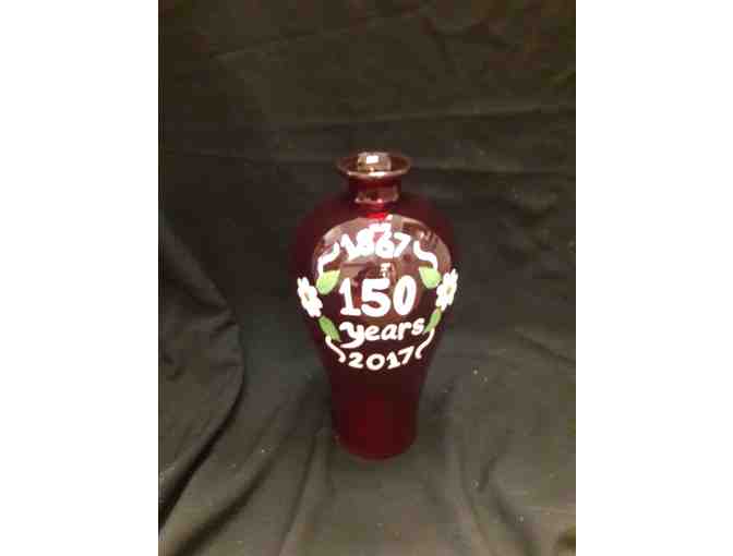 150th Anniversary Hand-painted Vase