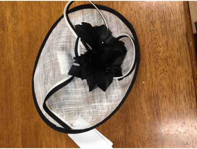 Party / Evening Headpiece / Hat - Color White & Black