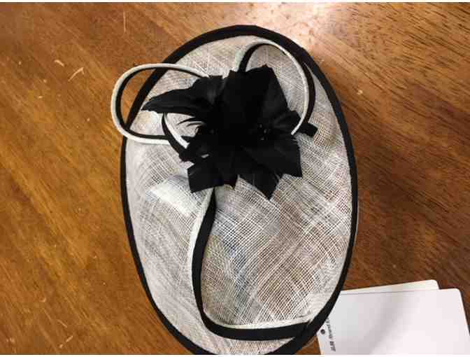 Party / Evening Headpiece / Hat - Color White & Black