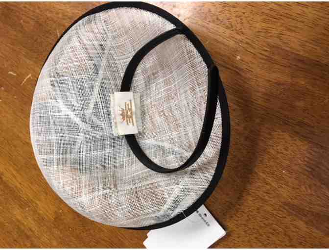 Party / Evening Headpiece / Hat - Color White & Black