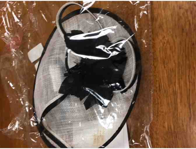 Party / Evening Headpiece / Hat - Color White & Black