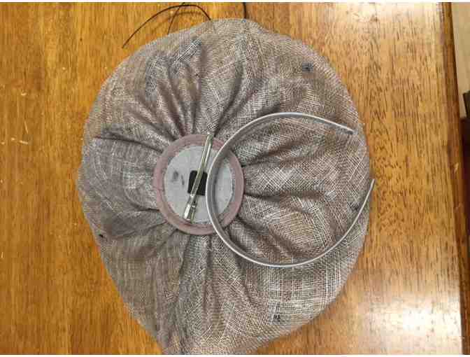 Party / Evening Headpiece / Hat - Color Gray With Black Accents
