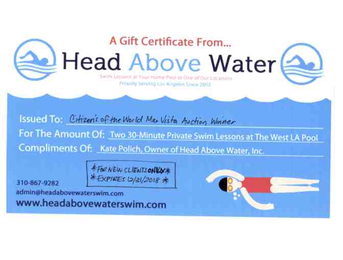 Swim Lessons with Head Above Water