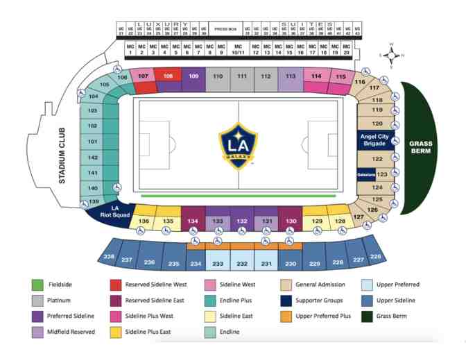 4 LA Galaxy Tickets (6/9/2018)