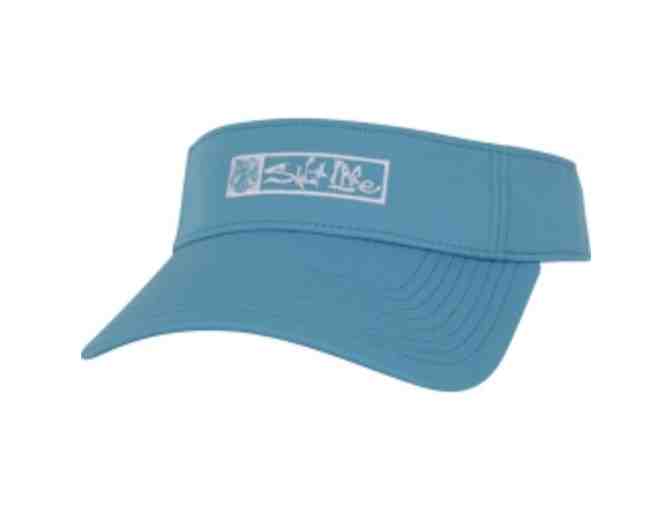 Salt Life Girls Long RashGuard and Sun Visor (medium)