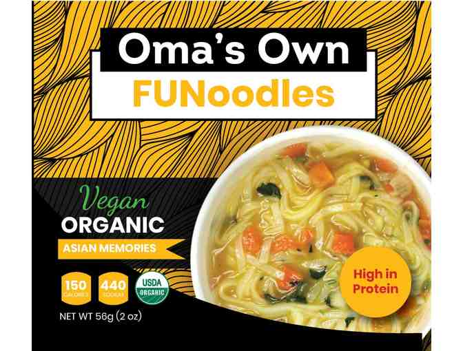 Oma's Own Gluten-Free Noodle Cups, Mango Chips, and Bouillon Cubes (D)